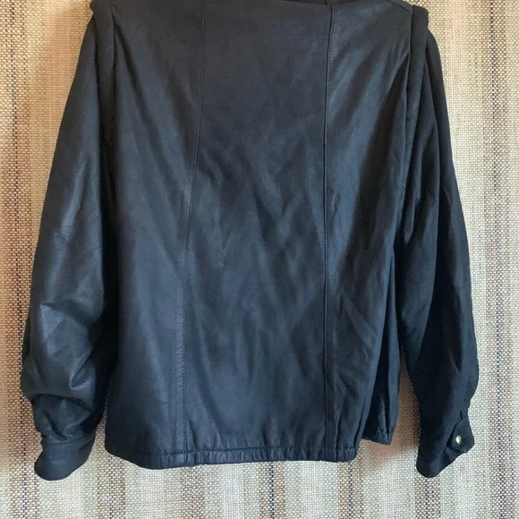 Pallencia Del Marques Collection Mens Size 32 Black Suede Leather Jacket Vintage